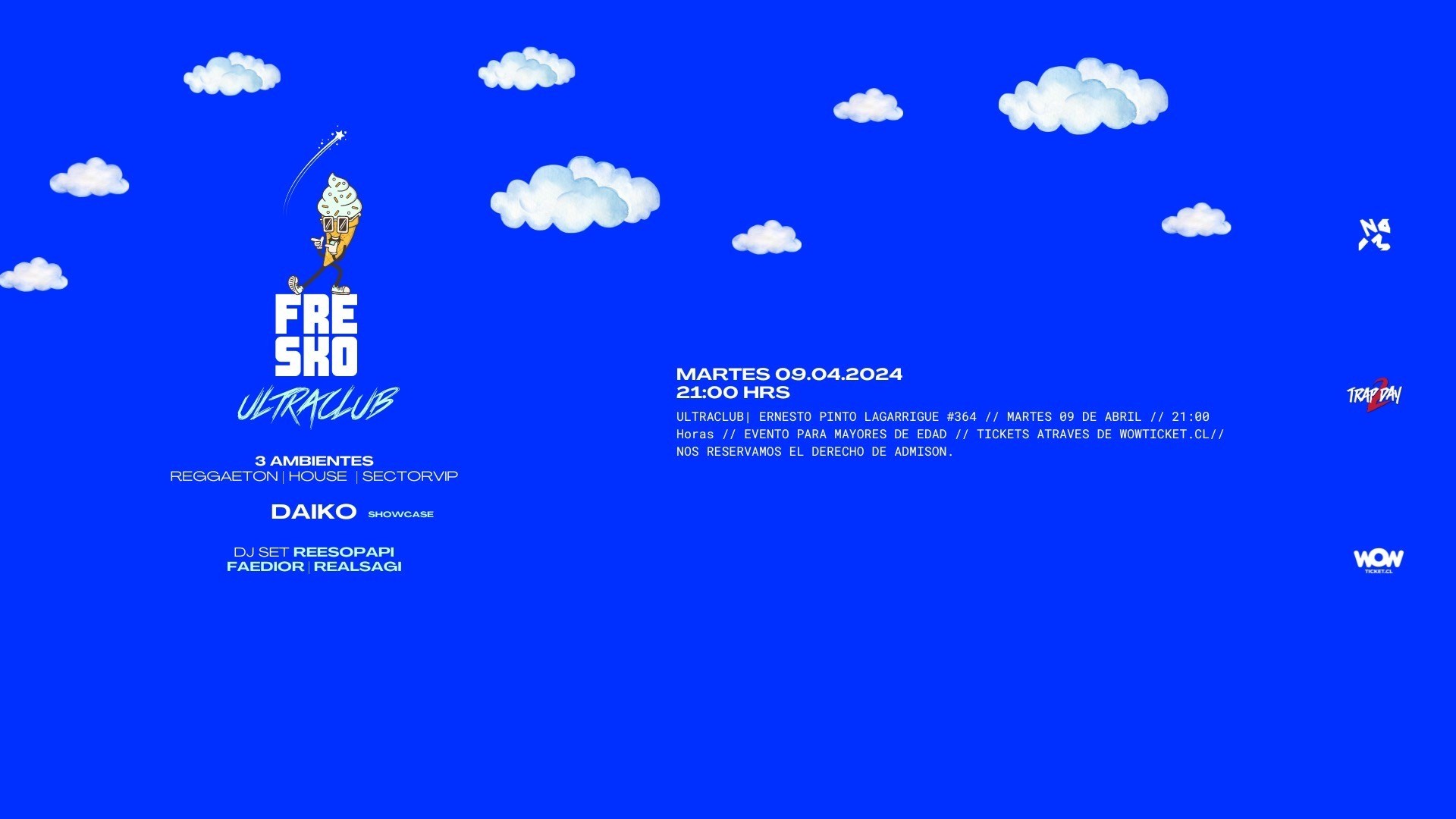 FRESKO | ULTRA CLUB | Martes 9 de abril